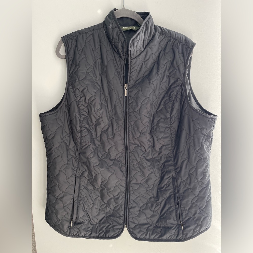 Eddie Bauer Black Quilted Outerwear